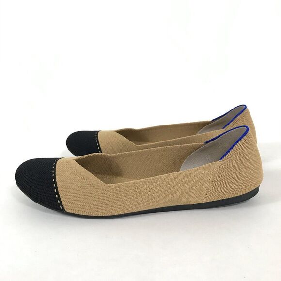 Rothy's The Flat in Camel Captoe Women's Size 12 Slip On Ballet Round Toe Summer - Picture 4 of 13